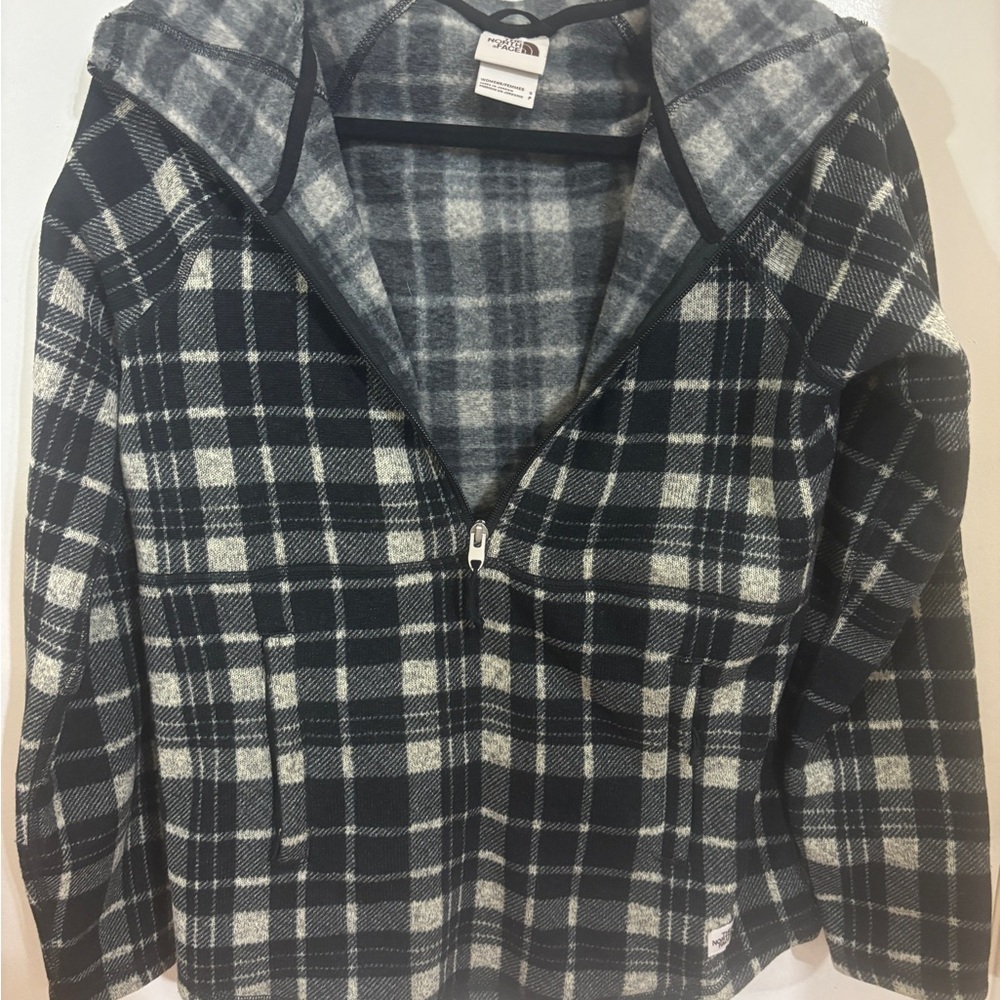 The North Face Plaid Zip-Up Jacket